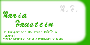 maria haustein business card